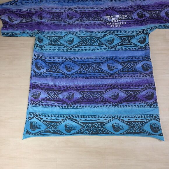 Vintage HOG’S BREATH SALOON AOP Tie Dye Key West Florida Men's Size XL - Picture 8 of 10